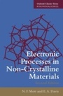 Cover: Electronic Processes in Non-Crystalline Materials - OUP eBook