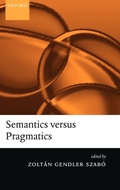Cover: Semantics versus Pragmatics - Oxford University Press