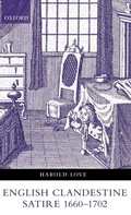Cover: English Clandestine Satire, 1660-1702 - Oxford University Press