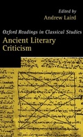 Cover: Ancient Literary Criticism - Oxford University Press