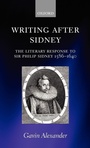 Cover: Writing after Sidney - Oxford University Press
