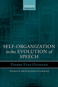 Cover: Self-Organization in the Evolution of Speech - Oxford University Press