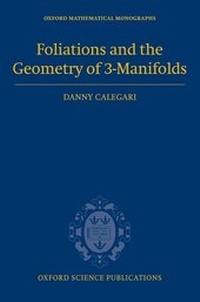 Abbildung von: Foliations and the Geometry of 3-Manifolds - Oxford University Press