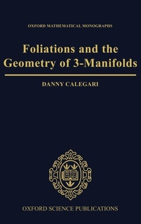 Enlarge image Cover: Foliations and the Geometry of 3-Manifolds - Oxford University Press