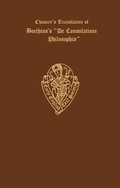 Cover: Chaucer's Translation of Boethius's `De Consolatione Philosophiae' - Oxford University Press