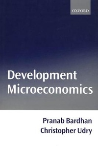 Enlarge image Cover: Development Microeconomics - Oxford University Press