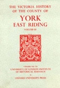 Cover: A History of the County of York East Riding - Early English Text Society