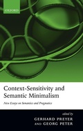 Cover: Context-Sensitivity and Semantic Minimalism - Oxford University Press