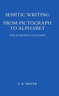 Cover: Semitic Writing 1944 - Oxford University Press