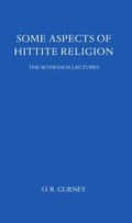 Cover: Some Aspects of Hittite Religion 1976 - Oxford University Press