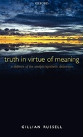 Cover: Truth in Virtue of Meaning - Oxford University Press