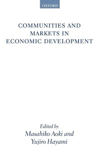 Enlarge image Cover: Communities and Markets in Economic Development - Oxford University Press