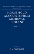 Cover: Household Accounts from Medieval England - Oxford University Press