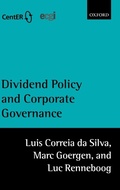 Cover: Dividend Policy and Corporate Governance - Oxford University Press