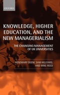 Cover: Knowledge, Higher Education, and the New Managerialism - Oxford University Press