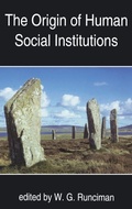 Cover: The Origin of Human Social Institutions - Oxford University Press