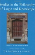 Cover: Studies in the Philosophy of Logic and Knowledge - Oxford University Press