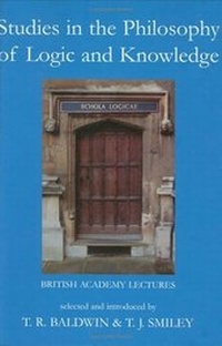 Enlarge image Cover: Studies in the Philosophy of Logic and Knowledge - Oxford University Press