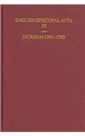 Cover: Durham 1241-1283 - Oxford University Press