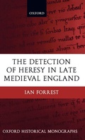 Cover: The Detection of Heresy in Late Medieval England - Oxford University Press
