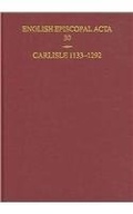Cover: Carlisle 1133-1292 - Oxford University Press