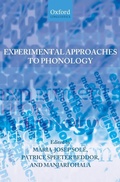 Cover: Experimental Approaches to Phonology - Oxford University Press