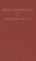 Cover: Worcester 1062-1185 - Oxford University Press