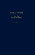 Cover: Thomas Wylton: On the Intellectual Soul - Oxford University Press