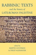 Cover: Rabbinic Texts and the History of Late-Roman Palestine - Oxford University Press