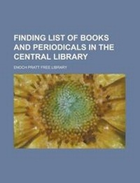 Enlarge image Cover: Finding List of Books and Periodicals in the Central Library - Rarebooksclub.com