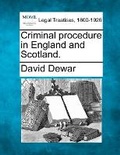 Cover: Criminal procedure in England and Scotland. - Gale, Making of Modern Law
