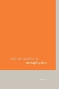 Cover: Oxford Studies in Metaphysics - Oxford University Press
