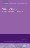 Cover: Aristotle's Metaphysics Beta - Oxford University Press