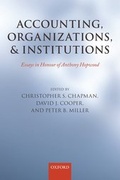 Cover: Accounting, Organizations, and Institutions - Oxford University Press