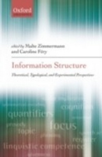 Abbildung von: Information Structure Theoretical, Typological, and Experimental Perspectives - Oxford University Press