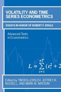 Cover: Volatility and Time Series Econometrics - Oxford University Press