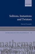 Cover: Solitons, Instantons, and Twistors - Oxford University Press