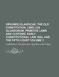Cover: Origines Islandicae Volume 2 - Rarebooksclub.com
