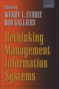 Cover: Rethinking Management Information Systems - Oxford University Press