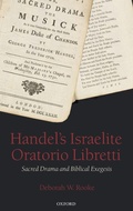 Cover: Handel's Israelite Oratorio Libretti - Oxford University Press