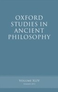 Cover: Oxford Studies in Ancient Philosophy - OUP eBook