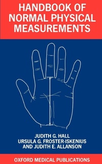 Enlarge image Cover: Handbook of Normal Physical Measurements - Oxford University Press