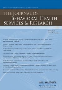 Abbildung von: The Journal of Behavioral Health Services & Research - Springer