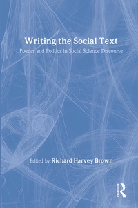 Enlarge image Cover: Writing the Social Text - AldineTransaction