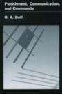Cover: Punishment, Communication, and Community - OUP eBook