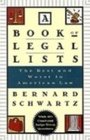 Cover: A Book of Legal Lists - OUP eBook