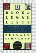 Cover: A Book of Legal Lists - Oxford University Press Inc
