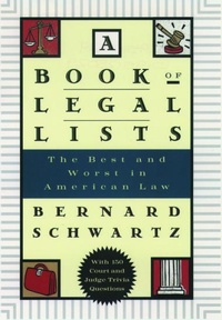 Enlarge image Cover: A Book of Legal Lists - Oxford University Press Inc