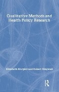Cover: Qualitative Methods and Health Policy Research - AldineTransaction