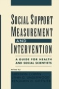 Cover: Social Support Measurement and Intervention - OUP eBook